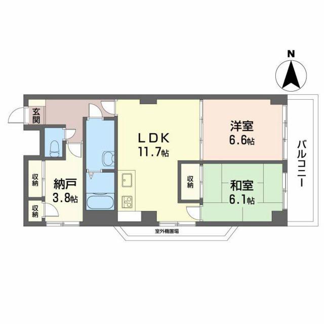 MAISON GOTOH(2LDK/4階)の間取り写真