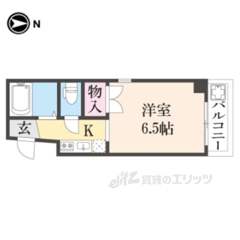 PASTRALEDENONE(1K/5階)の間取り写真