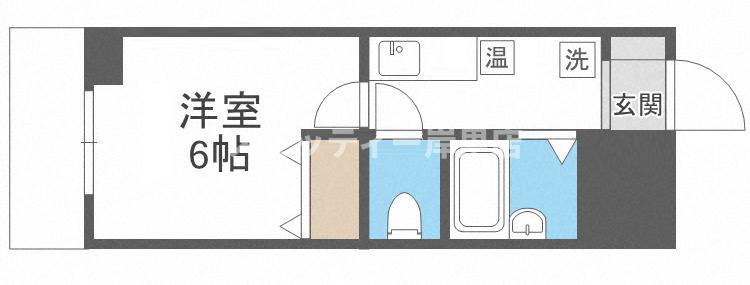 SWISS難波南(1K/7階)の間取り写真
