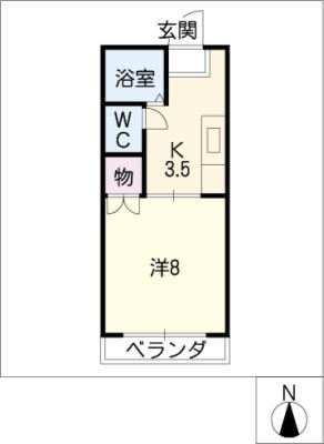 OZ.BLD(1K/4階)の間取り写真