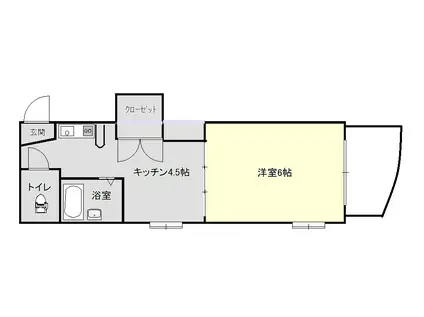 サンシャイン小泉(1K/3階)の間取り写真