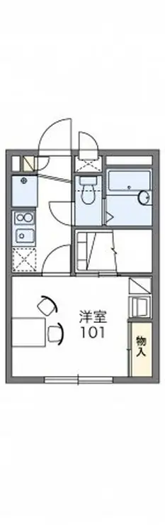 レオパレス雷塚 1階階 間取り