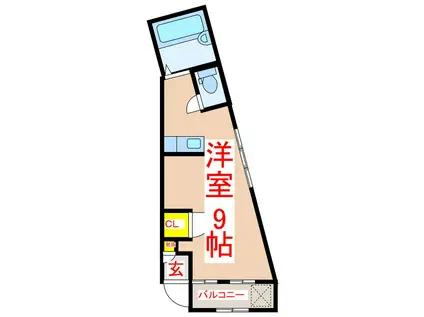 石村マンション (ワンルーム/1階)の間取り写真