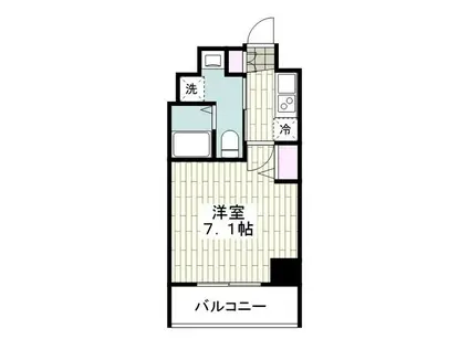 リヴシティ横濱インサイト(1K/7階)の間取り写真