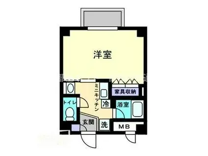 アルファコンフォート高松(1K/5階)の間取り写真