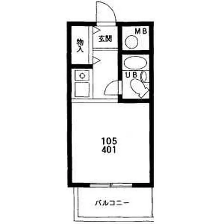 セシーズ武蔵小杉 2階階 間取り