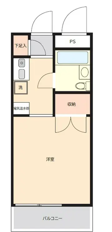ペガサスマンション百合ヶ丘 4階階 間取り