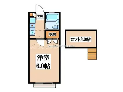 春美PARTII(1K/2階)の間取り写真