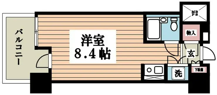 ルネ御苑プラザ 13階階 間取り
