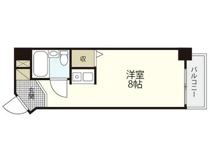 DICE BLDG.大手町I(ワンルーム/2階)の間取り写真