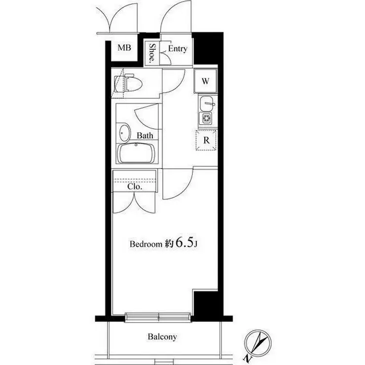 ヴェルトウォーターフロント 7階階 間取り