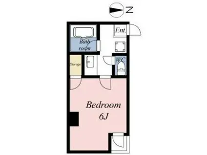 メゾンオパール(1K/1階)の間取り写真