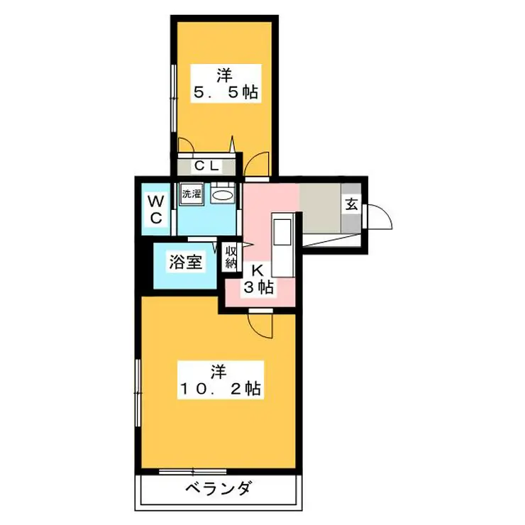 グラシアス城山 3階階 間取り