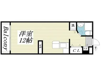 ラ・パルフェ・ド・フォワイエ(ワンルーム/4階)の間取り写真