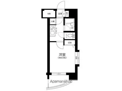 パレステュディオ芝浦TOKYOBAY(1K/3階)の間取り写真