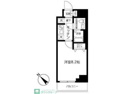 アイル プレミアム東京押上ノース(1K/2階)の間取り写真