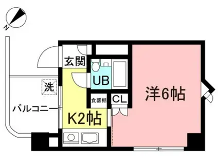 ディジィ川崎(1K/10階)の間取り写真