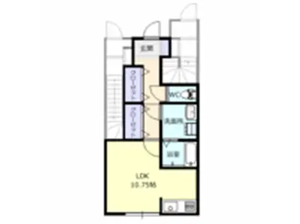 ラフィーネ・アルセ(1K/1階)の間取り写真