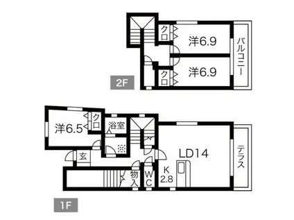 GREENWICHHOUSE(3SLDK/1階)の間取り写真