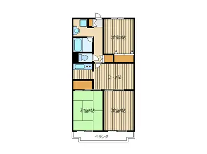 レヴィオン(3DK/3階)の間取り写真