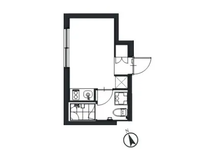 ASTILE代々木公園(ワンルーム/1階)の間取り写真