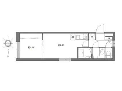 アバンテリム大森北(1DK/2階)の間取り写真