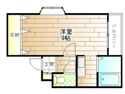 リベラル21(1K/3階)の間取り写真