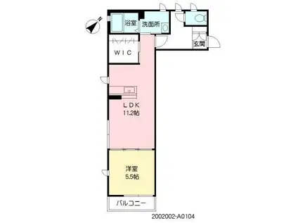 K-ブルーノIII(1LDK/1階)の間取り写真