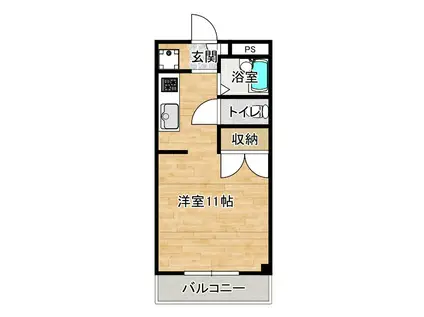 エトワール21比島(ワンルーム/2階)の間取り写真