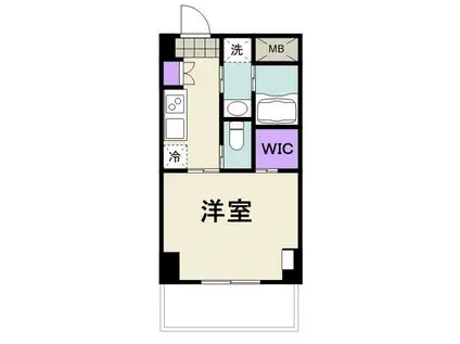 コンフォール玉川台(1K/5階)の間取り写真