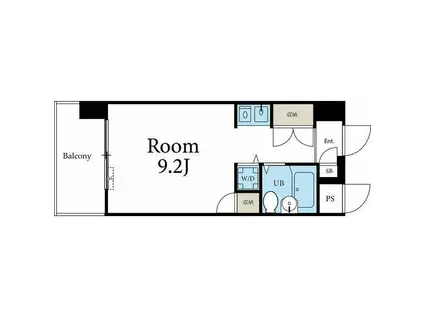 コンフォルト鶴舞(ワンルーム/9階)の間取り写真