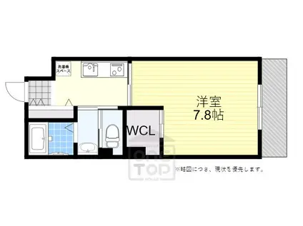 リーサイド豊津(1K/5階)の間取り写真