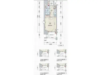 プレサンス大須観音駅前サクシード(1K/6階)の間取り写真