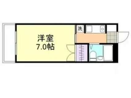 セキホウ倉敷(1K/2階)の間取り写真