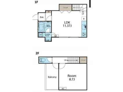 アイビー桜ヶ丘(1LDK/1階)の間取り写真