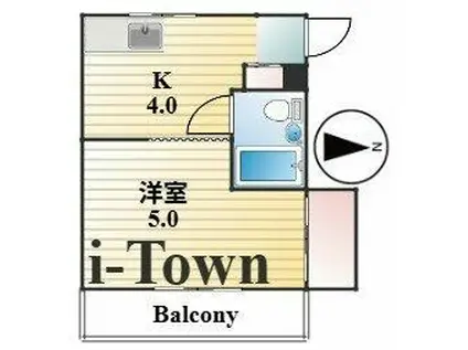 東武練馬IMAハウス(1K/3階)の間取り写真