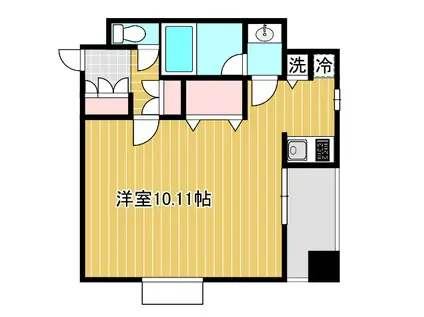 ラ・ボーン・ヴィ平井(ワンルーム/10階)の間取り写真