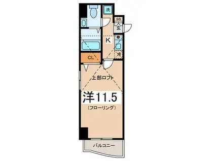 エスペラル池袋(1K/10階)の間取り写真