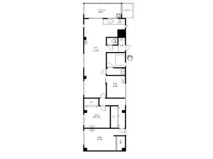 ミツヤハイツ(3LDK/3階)の間取り写真