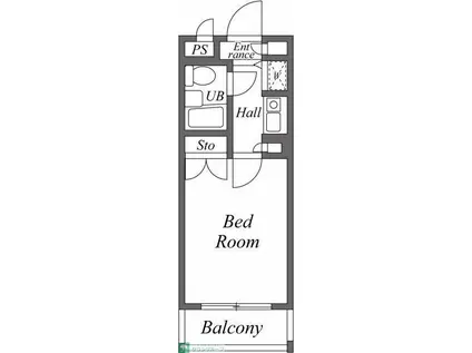 ユーレジデンス護国寺(1K/1階)の間取り写真