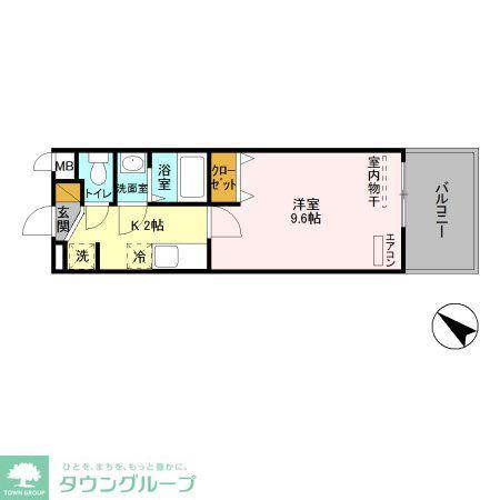 SAKURA BUILDING(1K/5階)の間取り写真