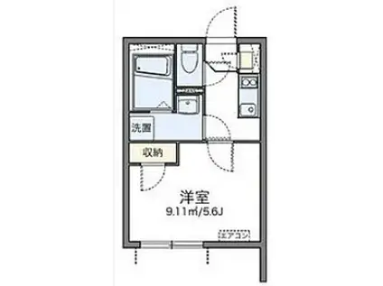 レオネクストマグノリア(1K/2階)の間取り写真