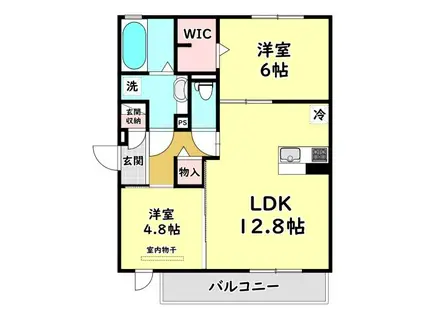 コウ ラニカイ エヴァ(2LDK/1階)の間取り写真