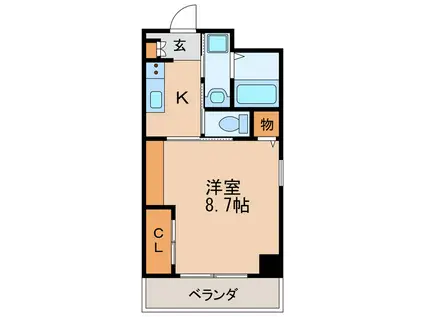 KAYA AOI(1K/7階)の間取り写真