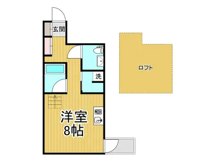 C4 KOSHIEN イースト(ワンルーム/4階)の間取り写真