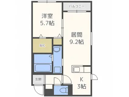 レジーナ(1LDK/5階)の間取り写真