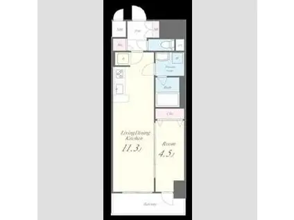 ファンファーレ黄金(1LDK/5階)の間取り写真
