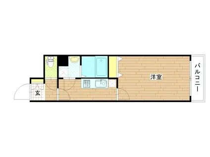 SANKYO国分町ビル(1K/4階)の間取り写真