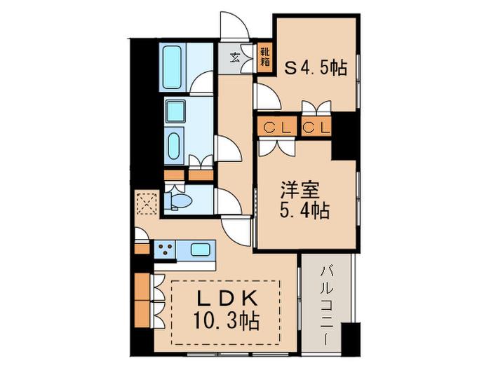 フォレストビュー護国寺(1SLDK/6階)の間取り写真