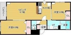 LIAISON琴似(2LDK/3階)の間取り写真